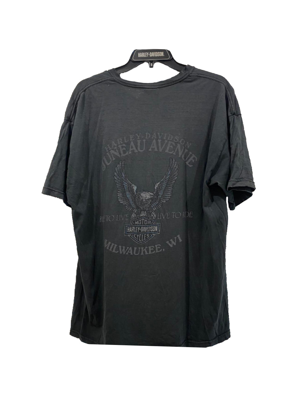 Authentic Vintage Harley-Davidson T-shirt | Ride to Live, Live to Ride | Milwaukee (X-Large)
