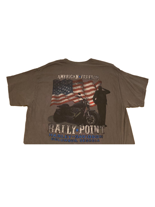 Authentic Vintage Harley-Davidson T-Shirt - Rally Point Columbus, Georgia (Large)