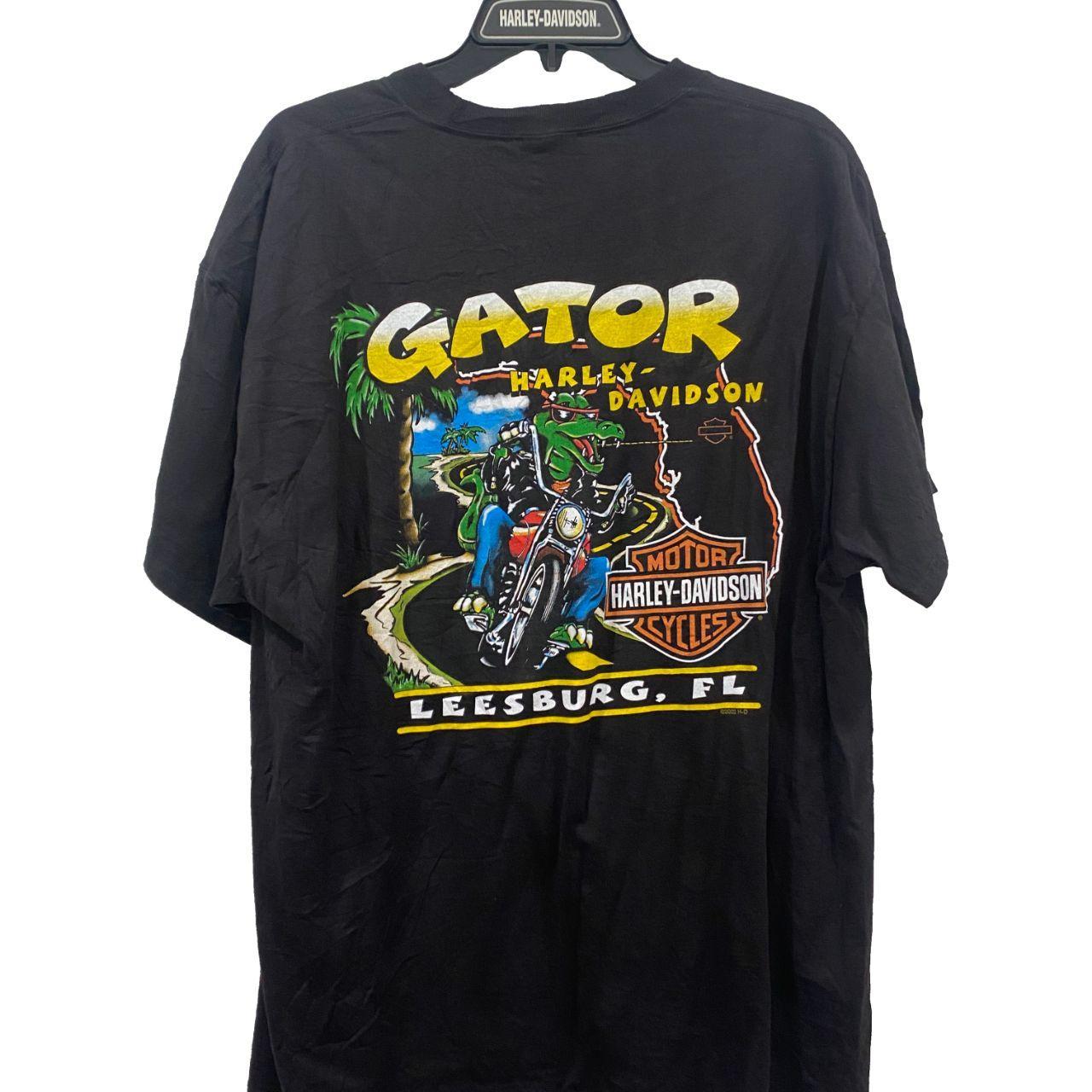 Authentic Vintage Harley-Davidson T-Shirt- Gator Leesburg, FL (XL)