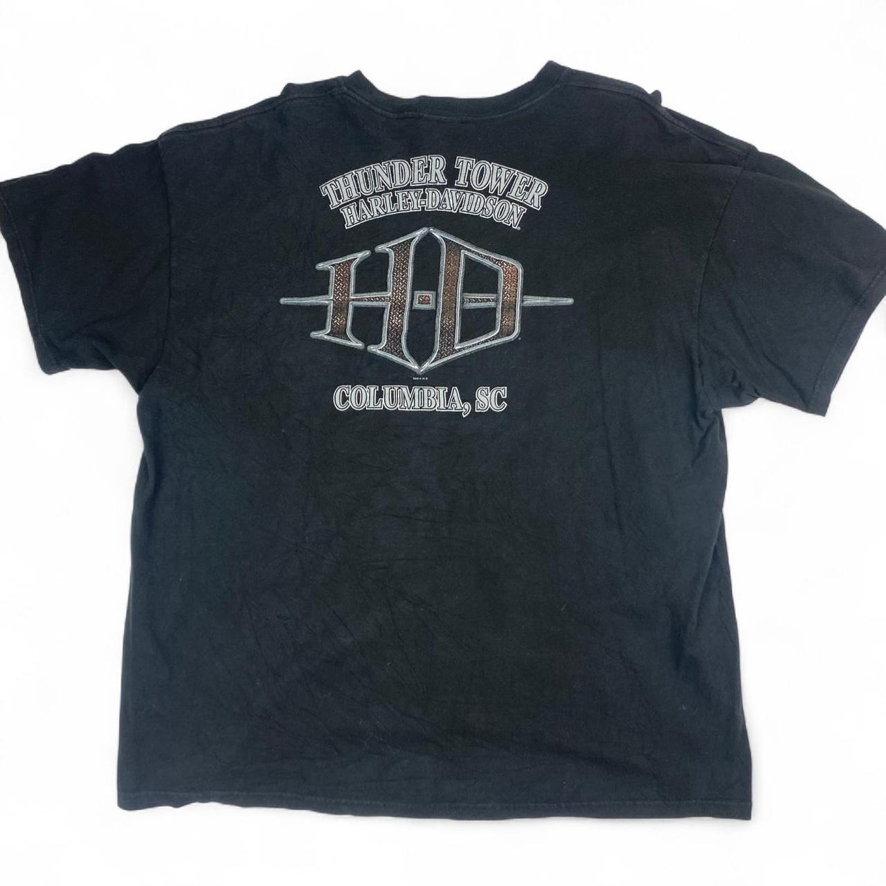 Authentic Vintage Harley-Davidson T-Shirt- Thunder Tower Columbia, SC (2XL)