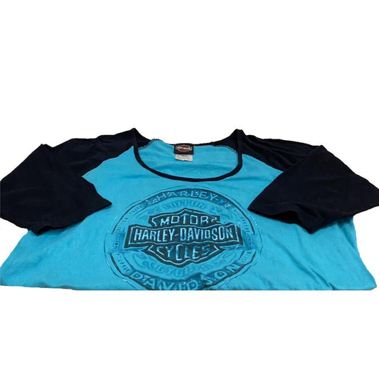 WMNS Authentic Vintage Harley-Davidson Long-Sleeve T-Shirt (2XL)
