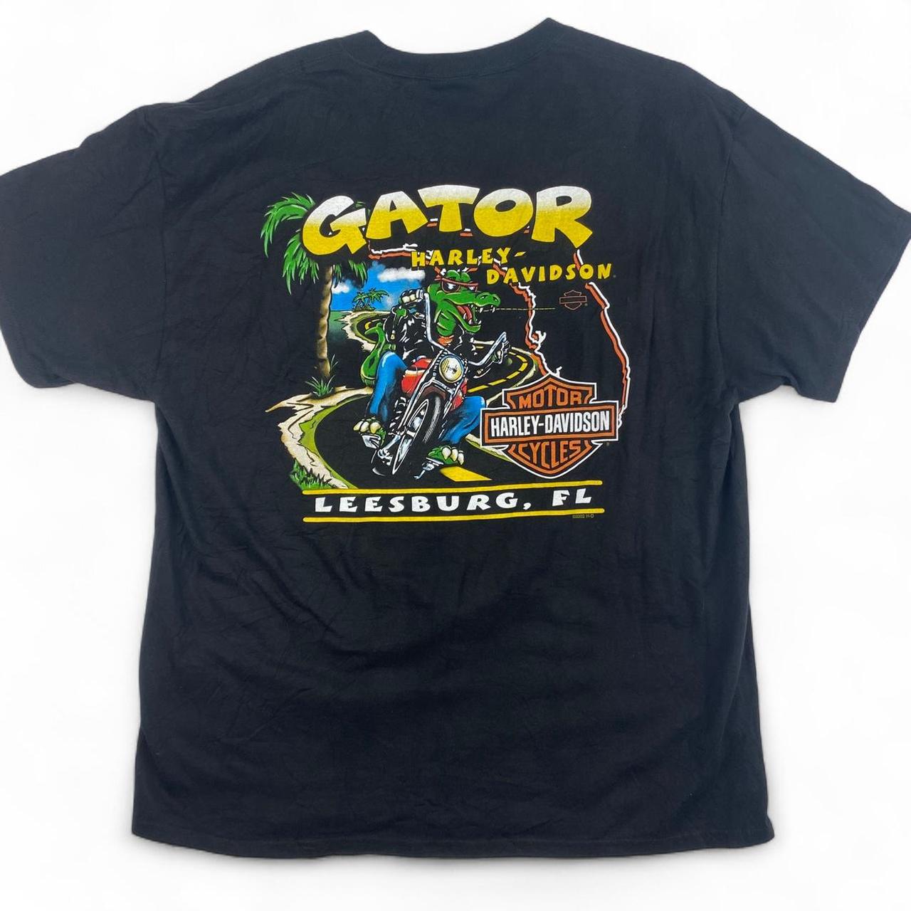 Authentic Vintage Harley-Davidson T-Shirt- Gator Leesburg, FL (XL)