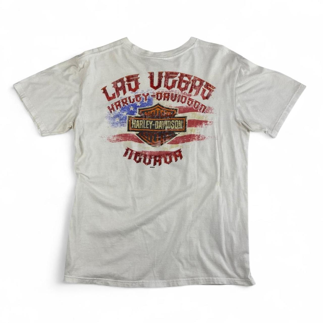 Authentic Vintage Harley-Davidson T-Shirt | Las Vegas Nevada Skull (Medium)