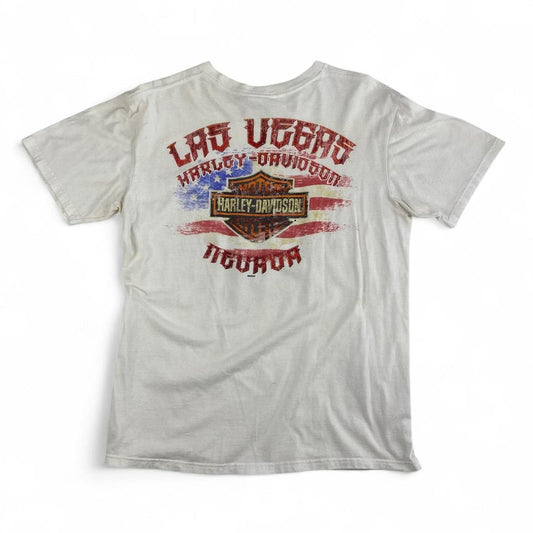Authentic Vintage Harley-Davidson T-Shirt | Las Vegas Nevada Skull (Medium)