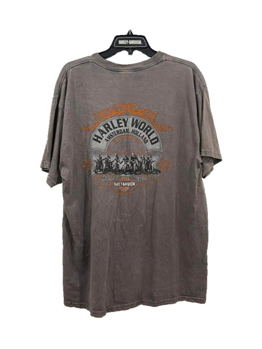 Authentic Vintage Harley-Davidson T-Shirt- Harley World, Amsterdam, Holland (XL)