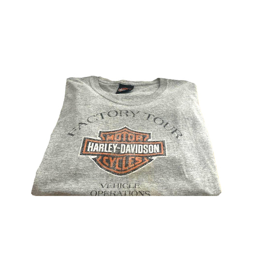 Authentic Vintage Harley-Davidson T-Shirt- Factory Tour (Large)