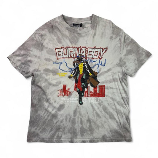 (Large) Authentic Burna Boy T-Shirt TIe-Dye