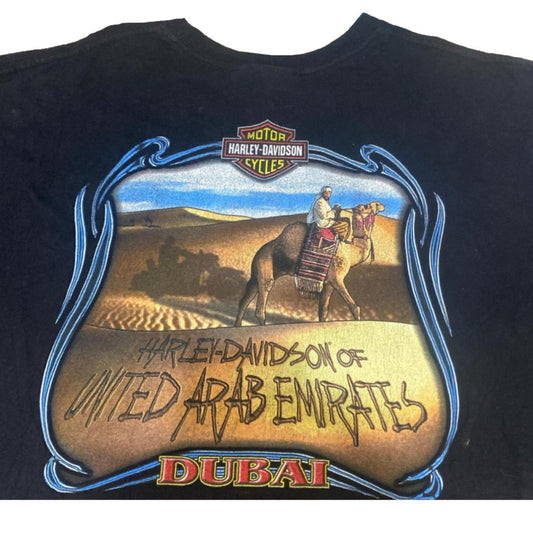 Authentic Vintage Harley-Davidson T-shirt | UAE Dubai Edition (Large) (See second photo for tear)