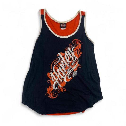 WMNS Authentic Vintage Harley-Davidson Singlet- Live to Ride (3XL)