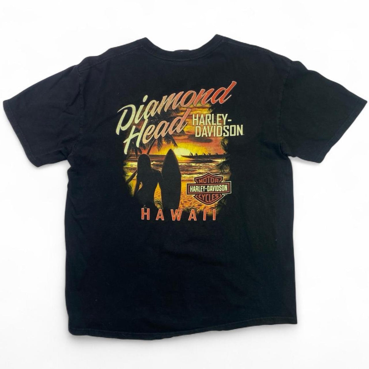 (Large) Authentic Vintage Harley-Davidson T-Shirt | Diamond Head, Hawaii