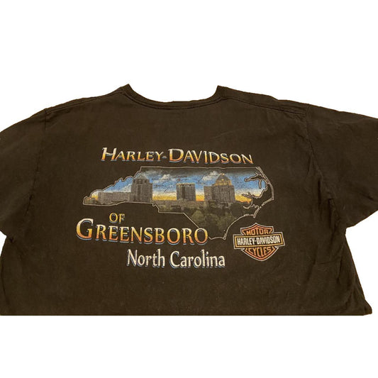Authentic Vintage Harley-Davidson T-Shirt- Greensboro, North Carolina (Large)