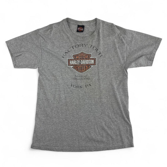 Authentic Vintage Harley-Davidson T-Shirt- Factory Tour (Large)