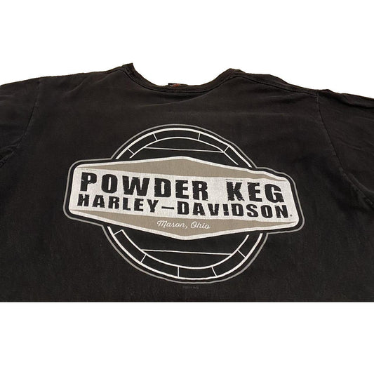 Authentic Vintage Harley-Davidson T-shirt | Powder Keg Ohio (3XL)