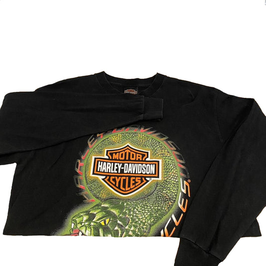 Authentic Vintage Harley-Davidson Long Sleeve T-Shirt | Cabo San Lucas Baja, Mexico (Large)