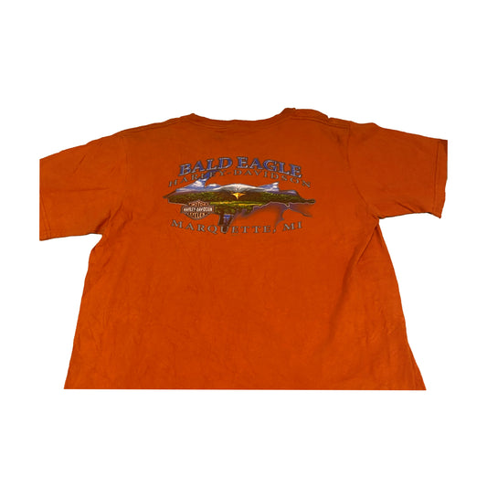 Authentic Vintage Harley-Davidson T-Shirt | Bald Eagle (Large)